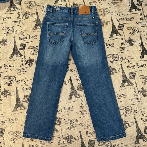 Lucky Brand NWT! Boy'S Blue Wash Adjustable Waist Classic Straight Jeans Size 8 - Picture 10 of 14